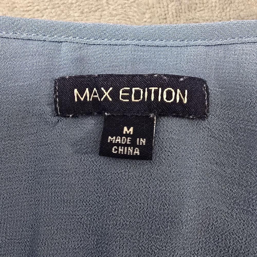 Max Edition Blue Ruffle Blouse - Picture 7 of 10